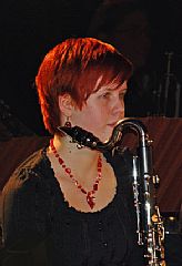 Merete Kulset p� bassklarinett, einaste �rd�len i SOFORK